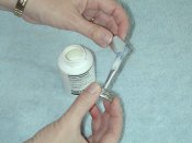 Adhesive inside the loop